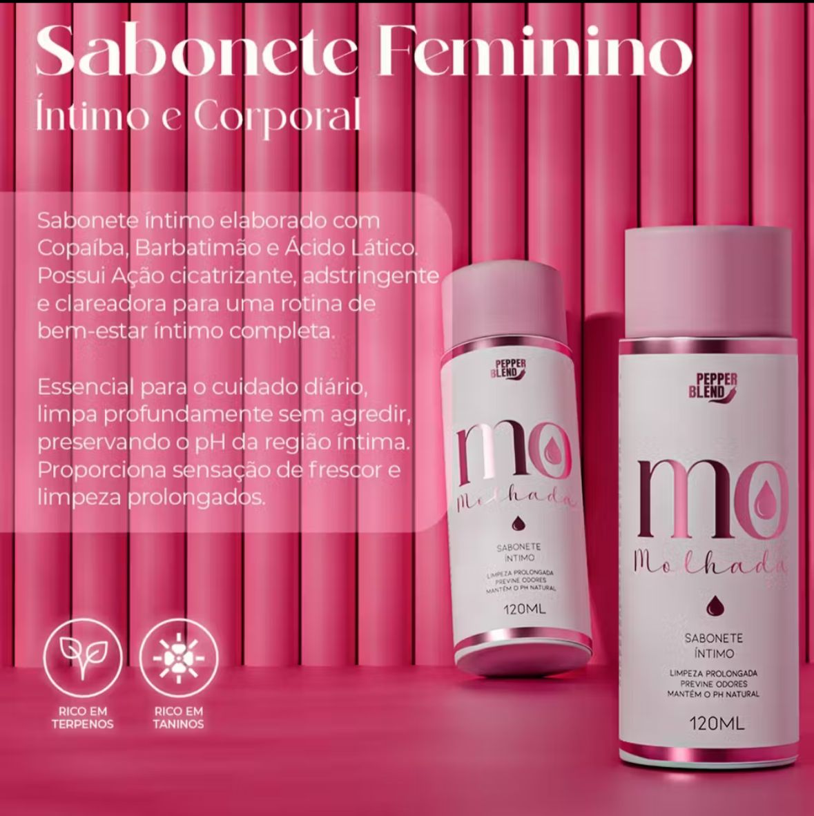 Sabonete Íntimo e Corporal Mo Molhada – 120ml