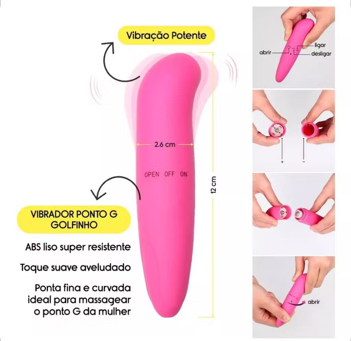 Vibrador golfinho ponto G