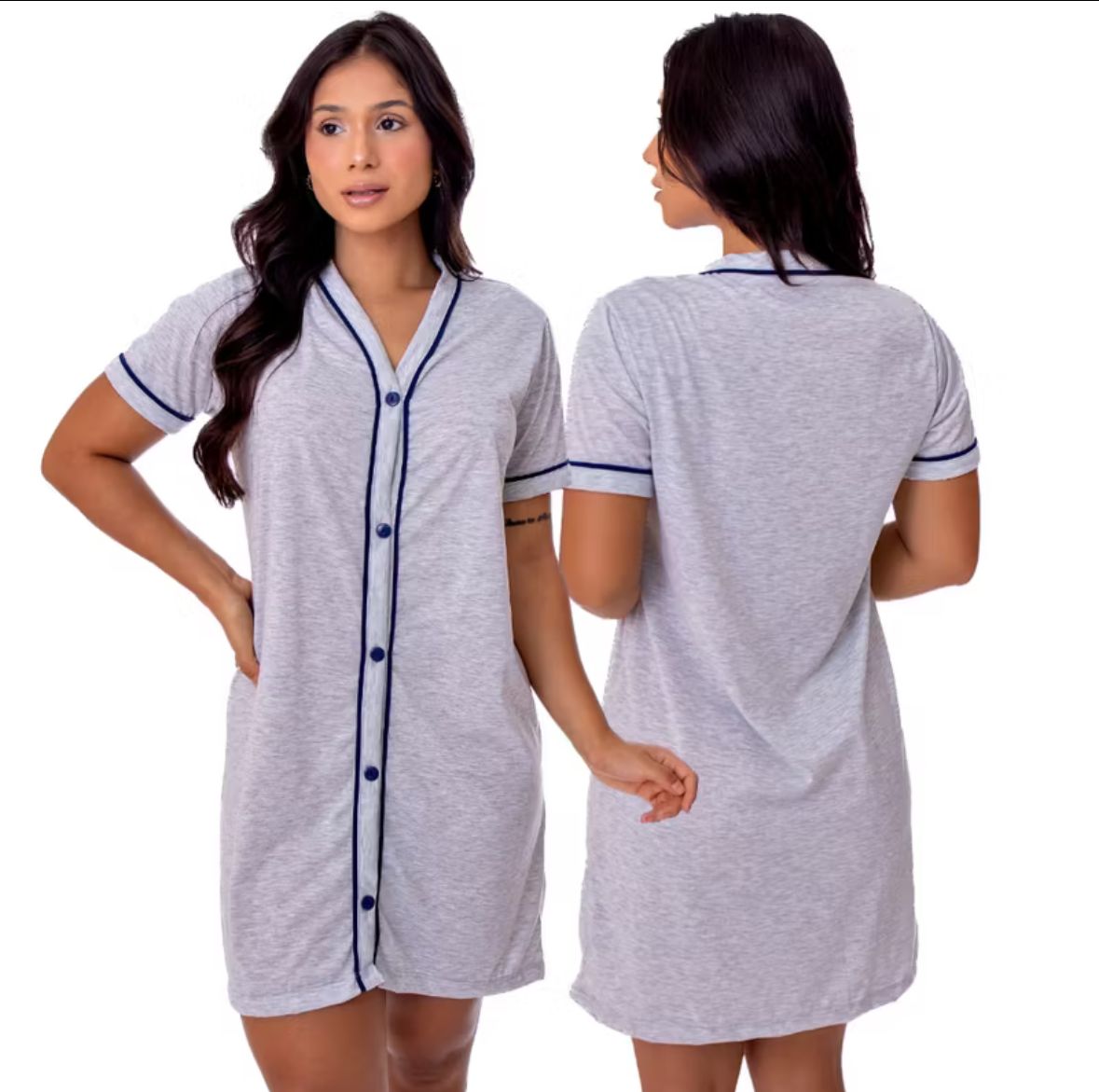 Camisola Botões Comfort – Maciez, Estilo e Praticidade