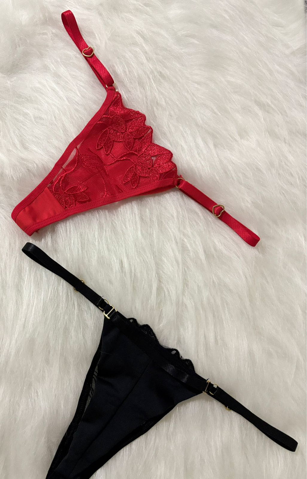 Calcinha renda floral personalizada