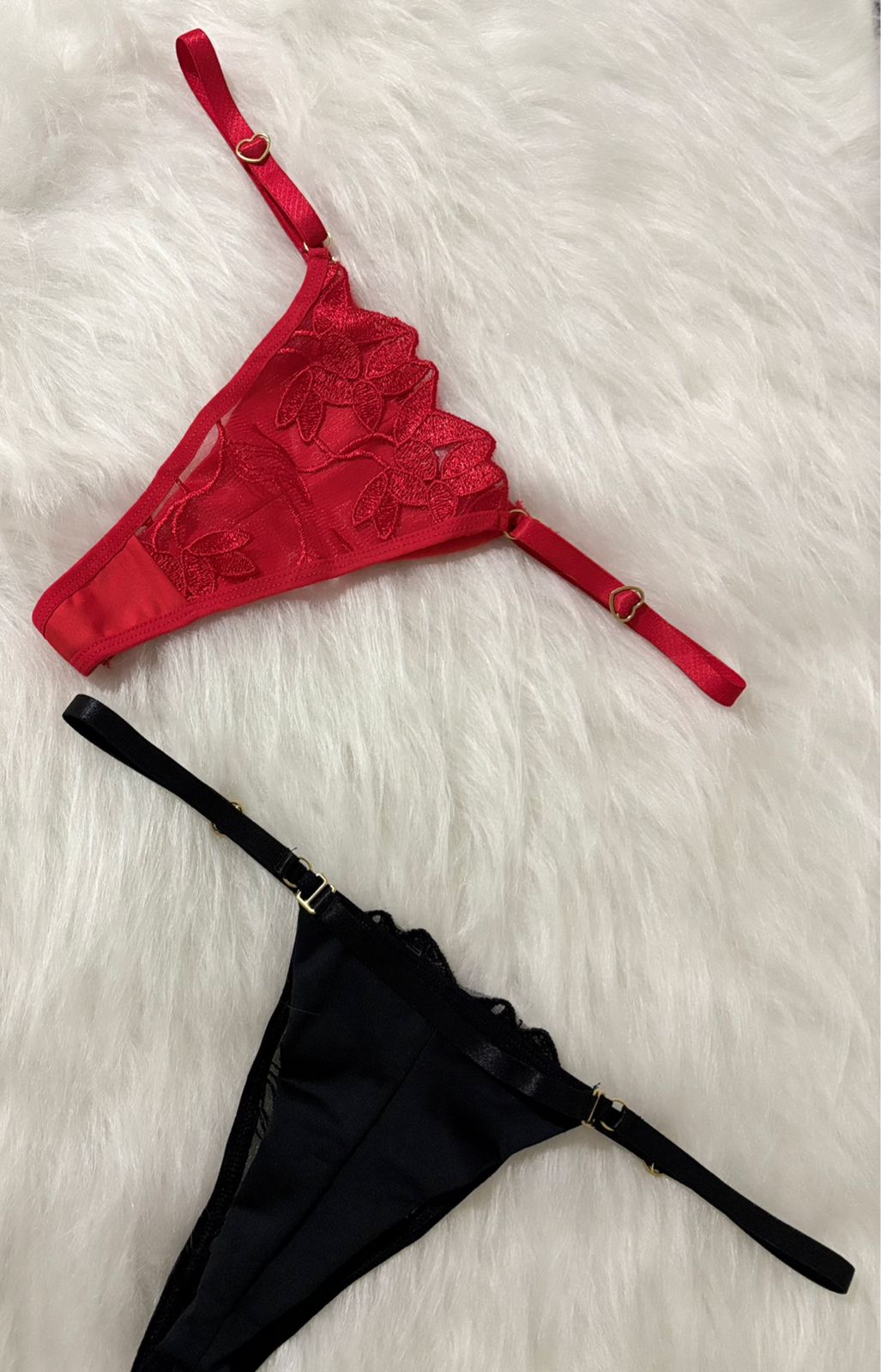 Calcinha renda floral personalizada